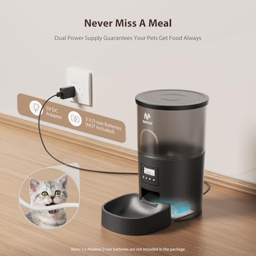 Automatic Cat Feeder 3L Timed Dry Food Dispenser