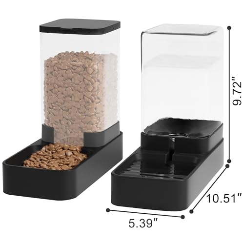 Automatic Pet Feeder & Water Dispenser Set