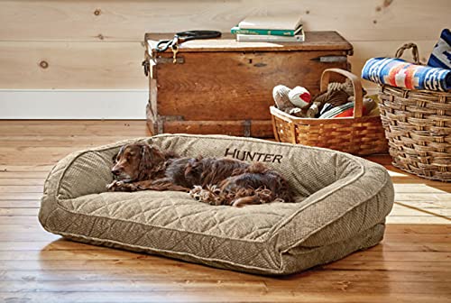 Plush Bolster Dog Bed