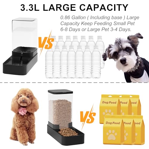 Automatic Pet Feeder & Water Dispenser Set