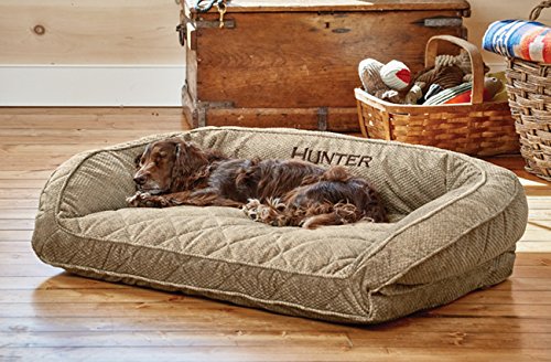 Plush Bolster Dog Bed