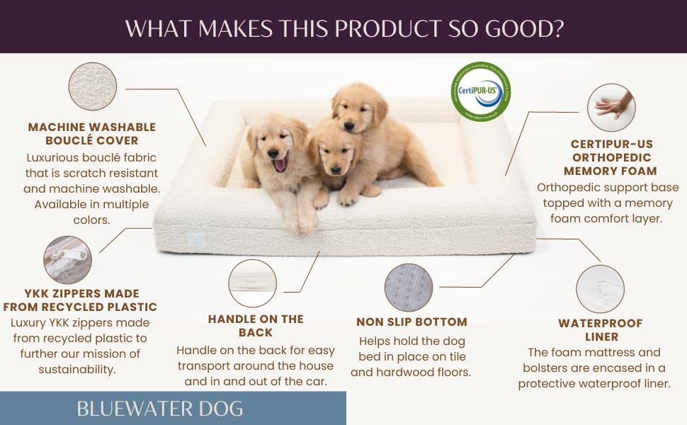 Orthopedic Memory Foam Dog Bed