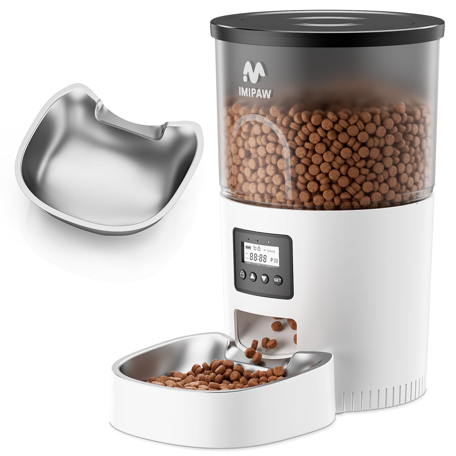 Automatic Cat Feeder 3L Timed Dry Food Dispenser