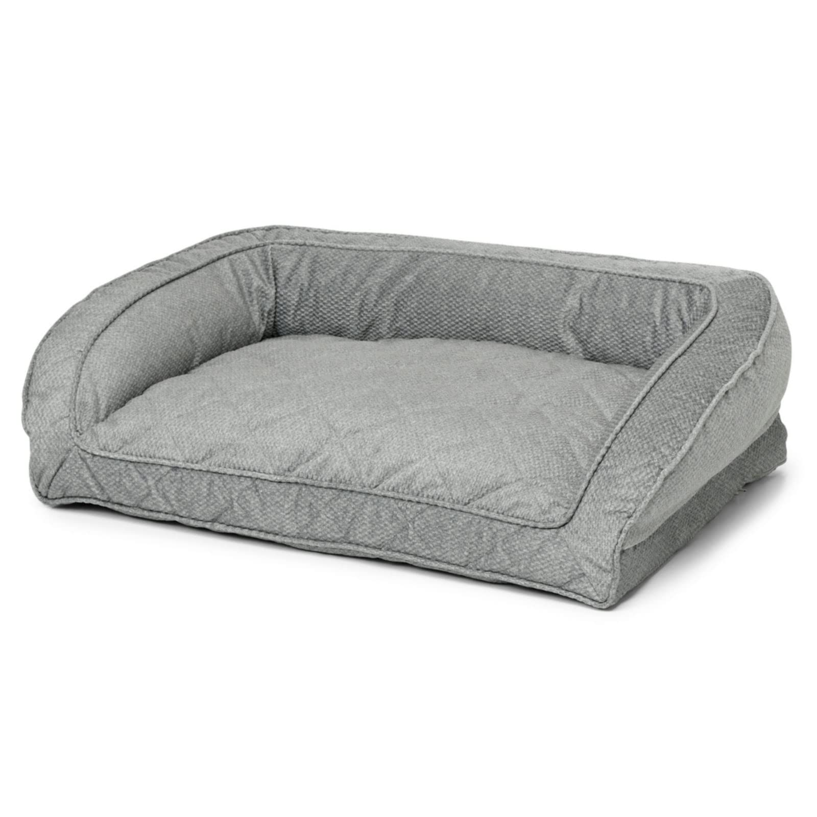 Plush Bolster Dog Bed