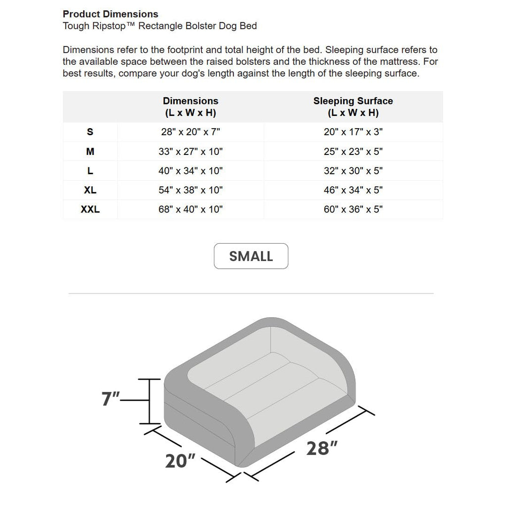 Durable Bolster Dog Bed