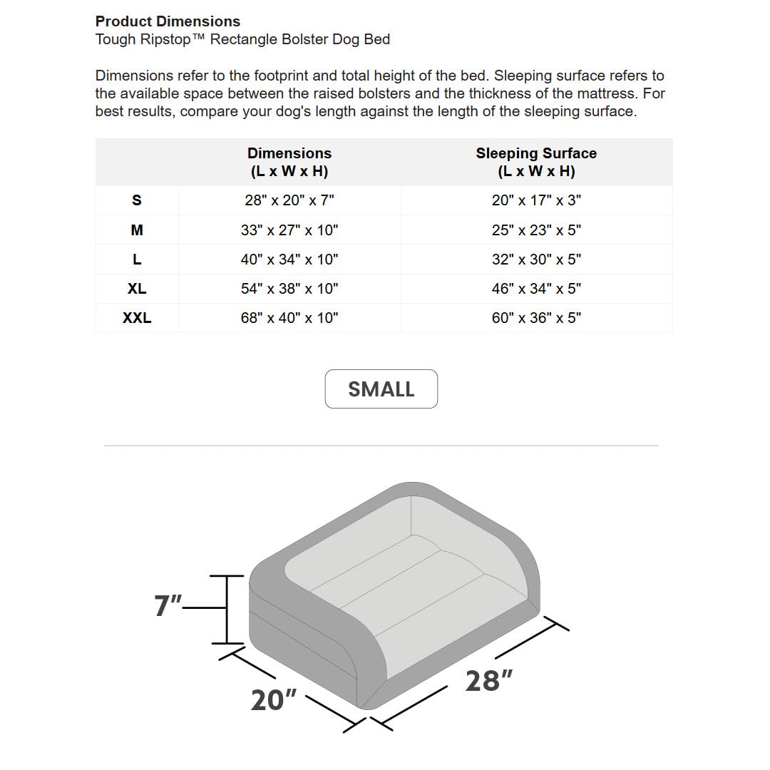 Durable Bolster Dog Bed