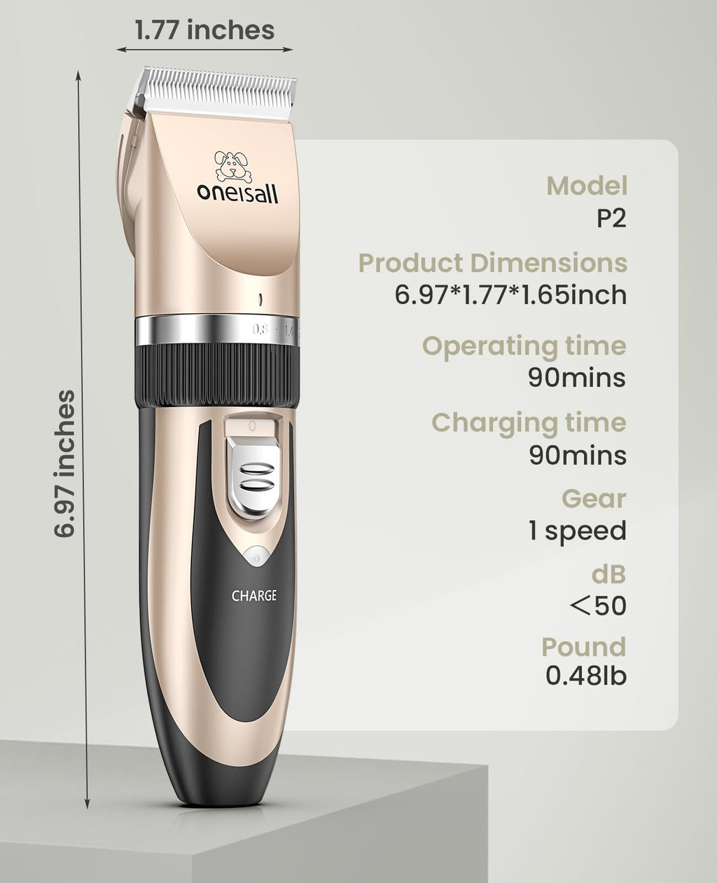 Cordless Pet Hair Clippers