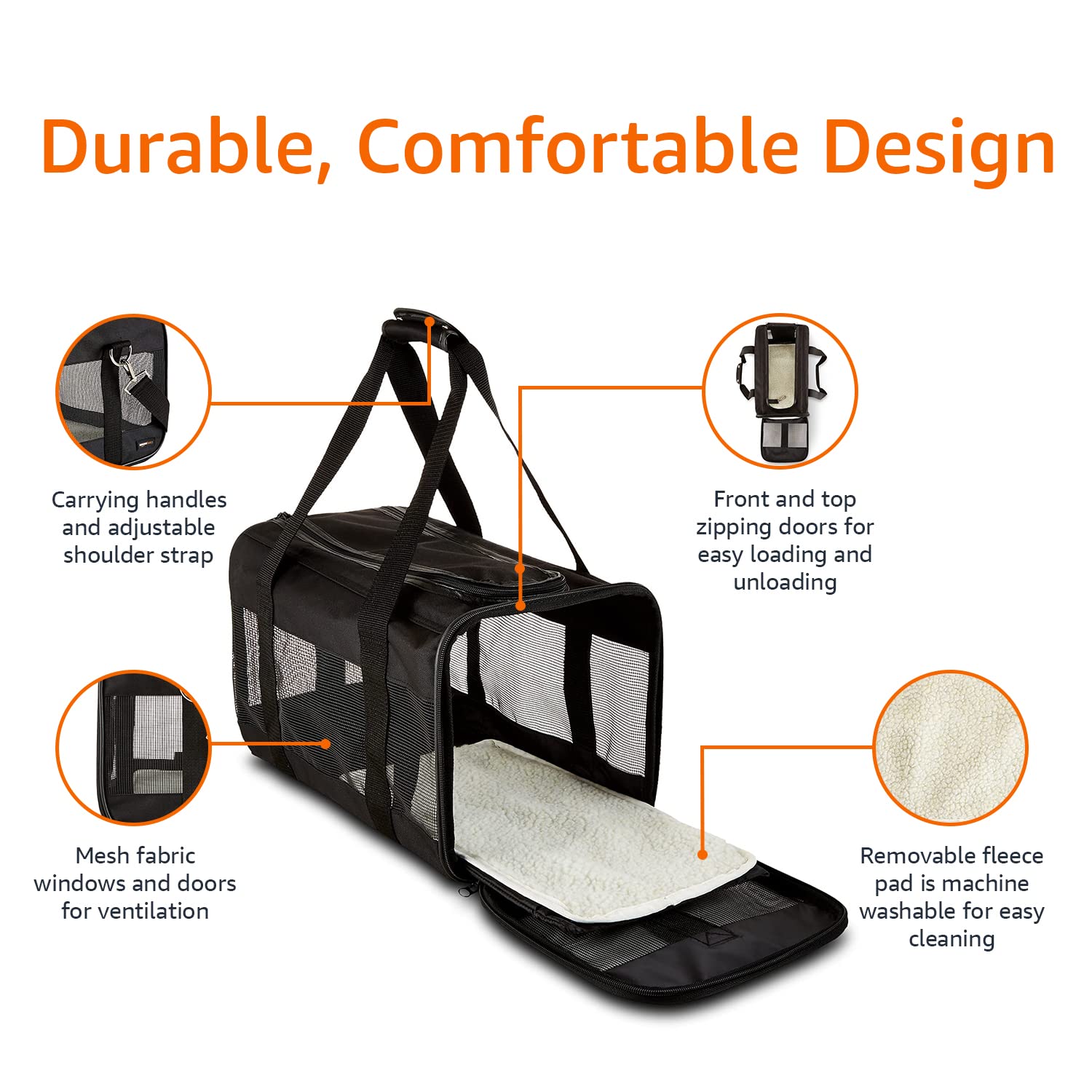 Soft-Sided Mesh Pet Carrier
