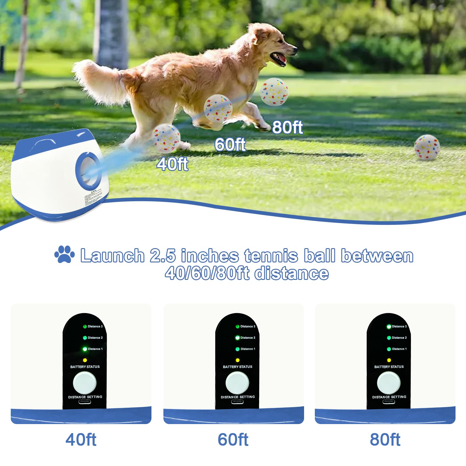 Automatic Dog Ball Launcher Set