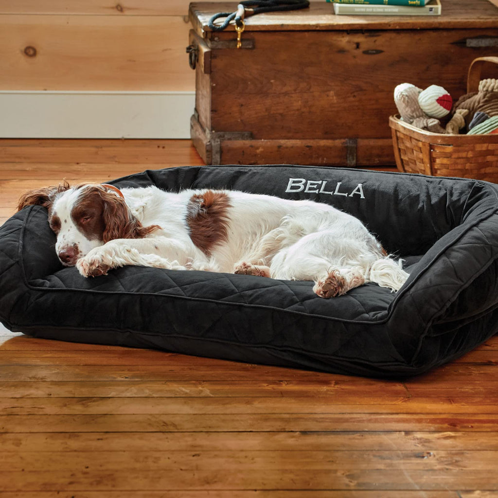 Plush Bolster Dog Bed