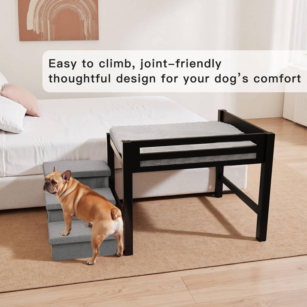 Bedside Dog Bed with Mattress -Parent