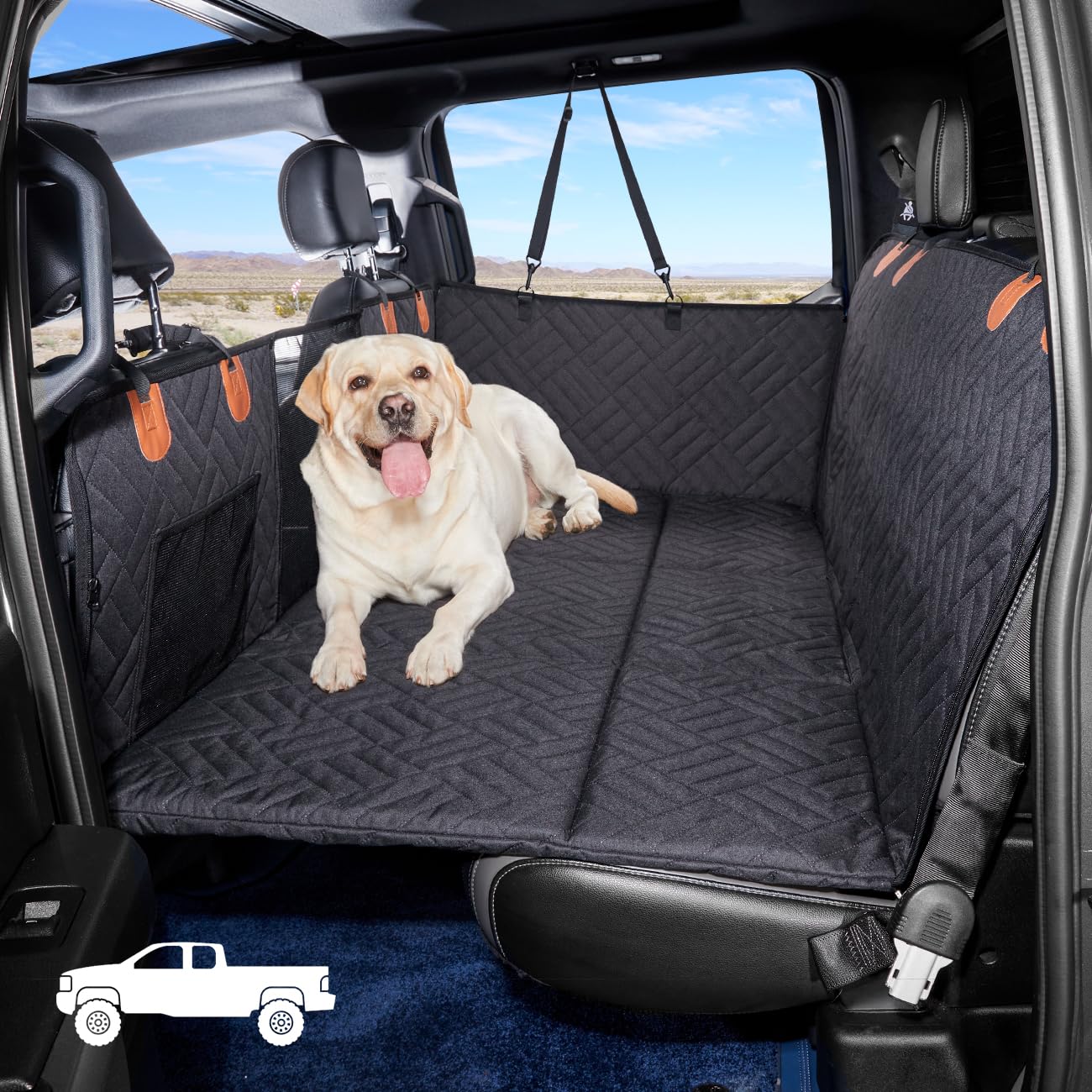 Hard Bottom Dog Car Hammock
