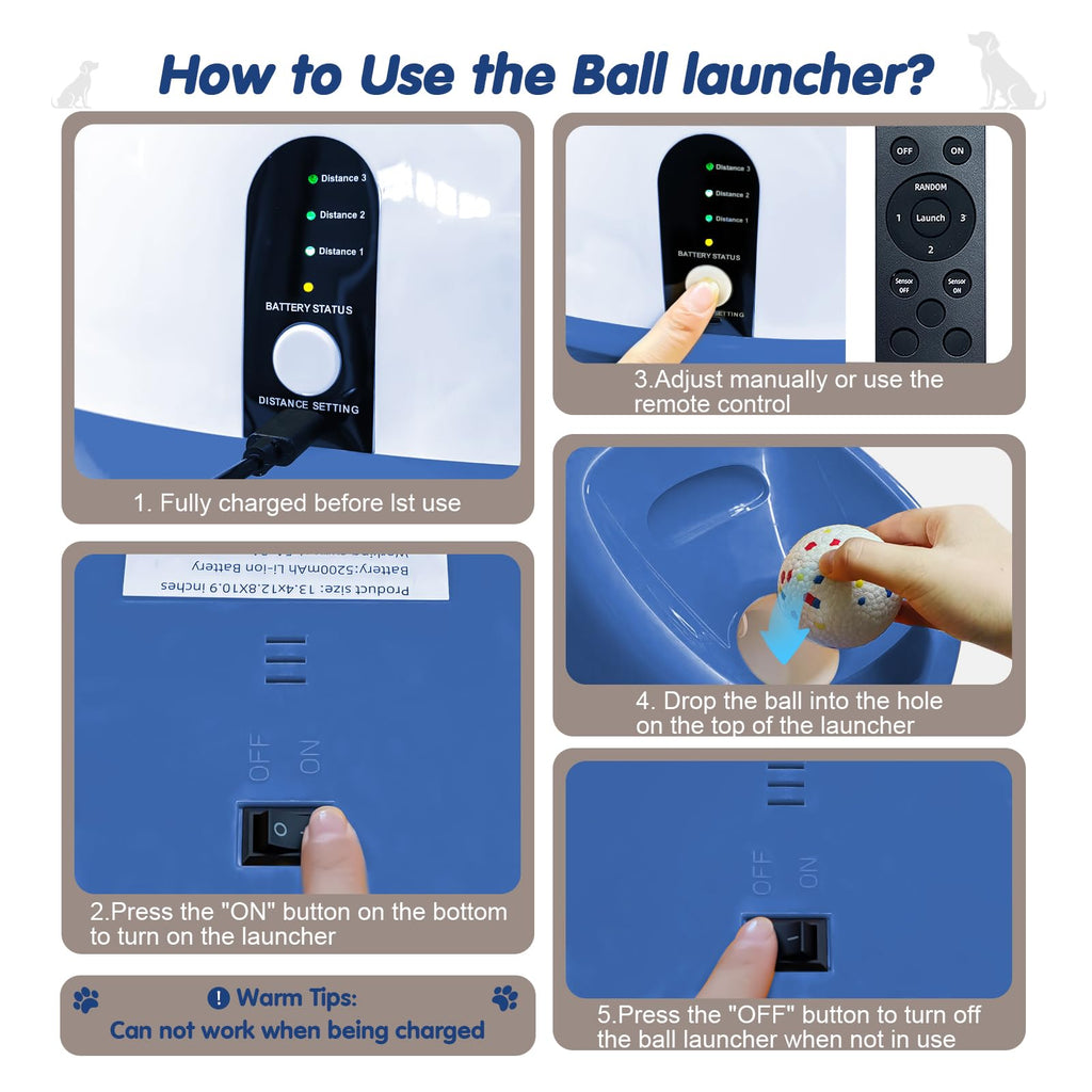 Automatic Dog Ball Launcher Set