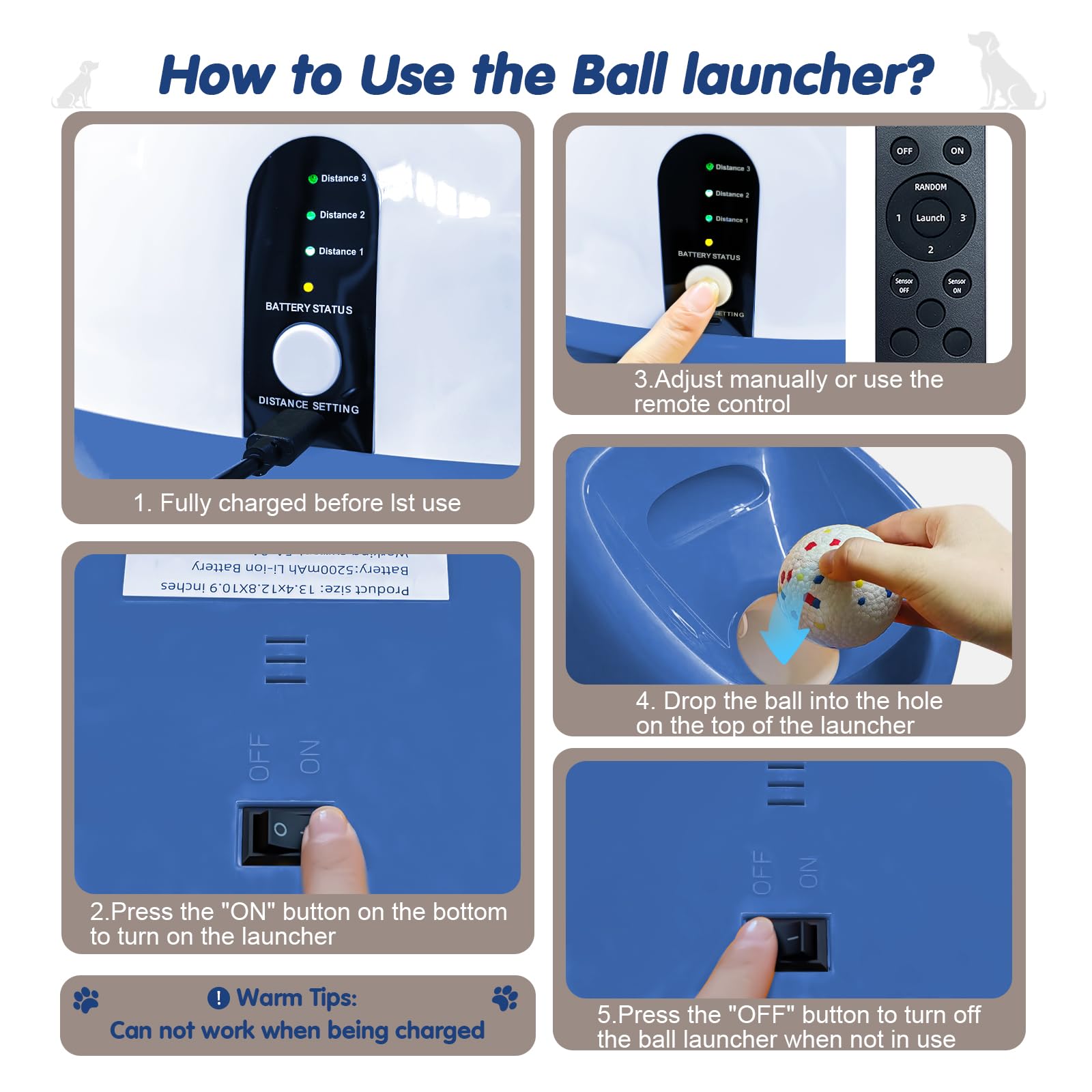Automatic Dog Ball Launcher Set