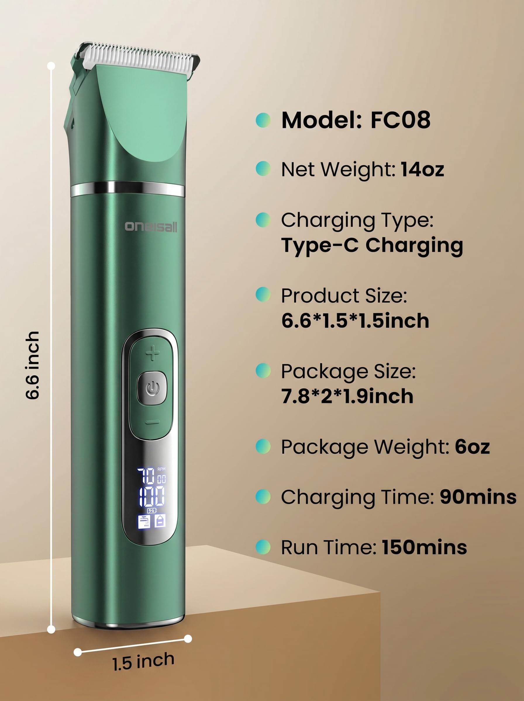 Cordless Pet Hair Clippers