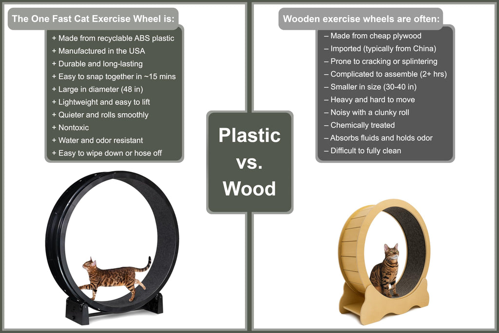 One Fast Cat Exercise Wheel