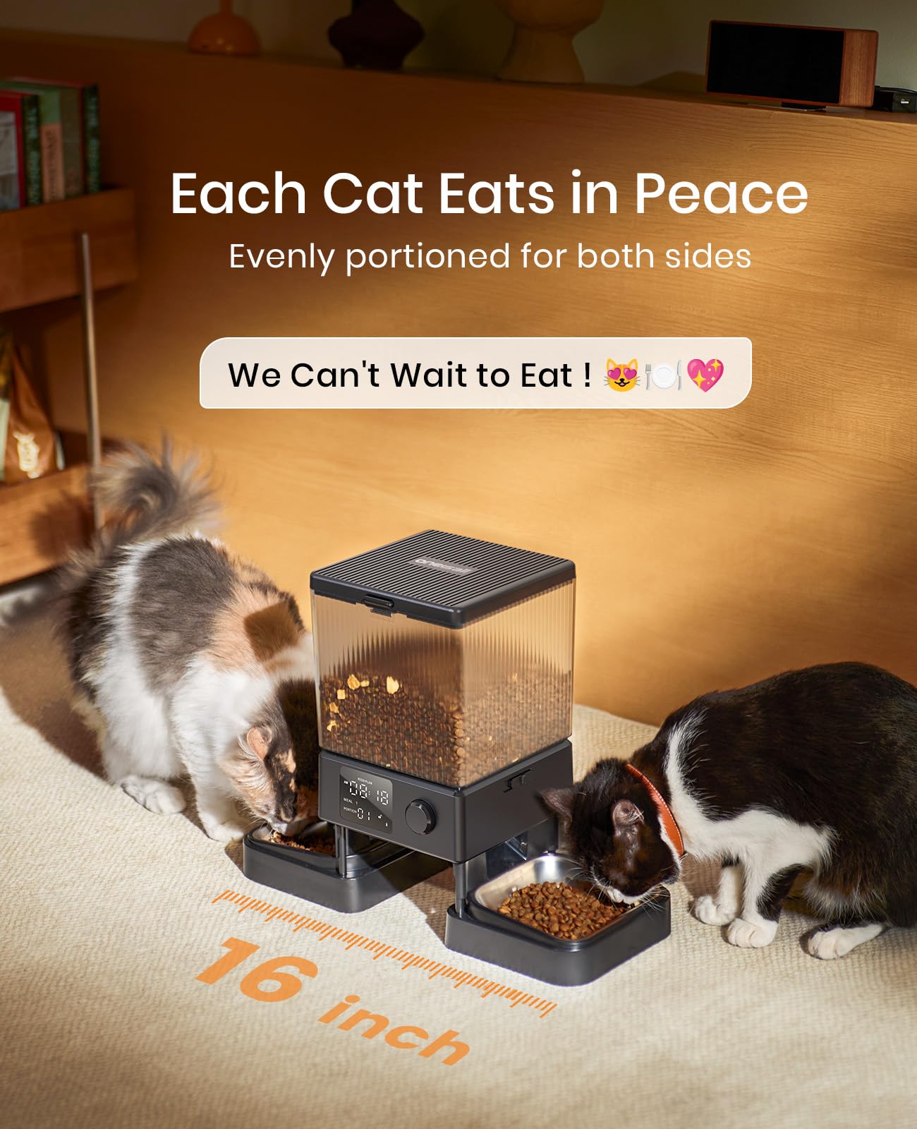 5L Automatic Cat Feeder for 2 Cats