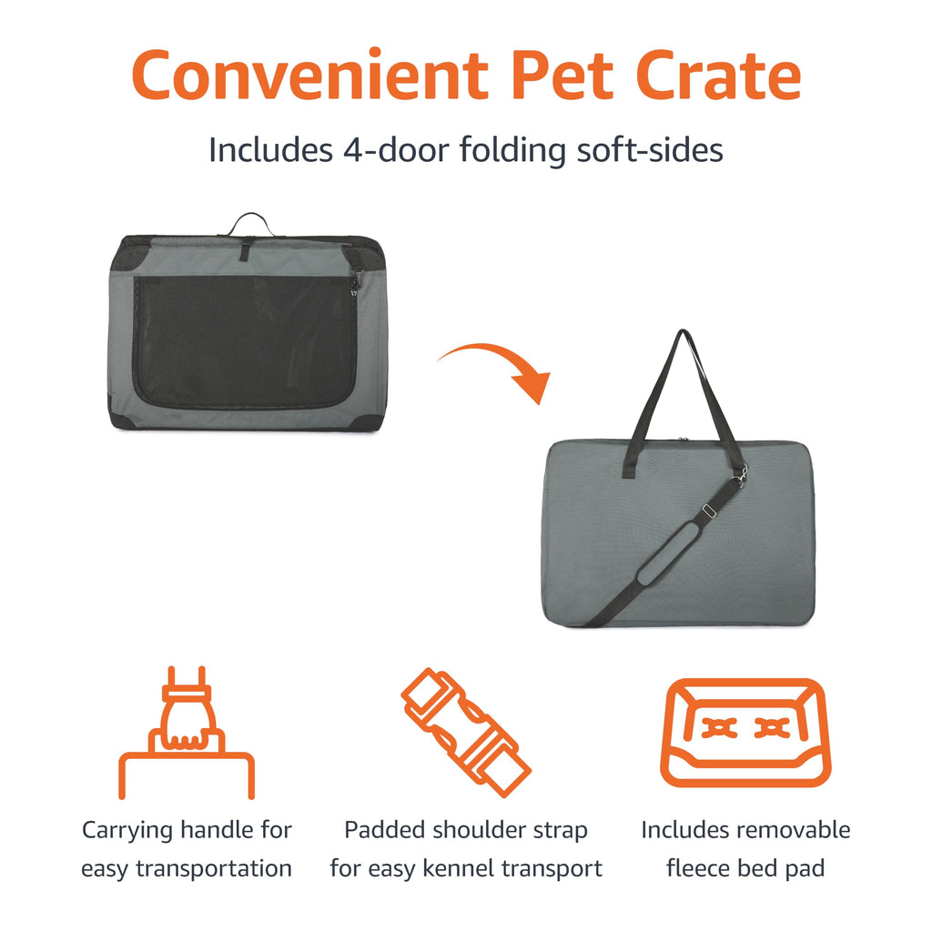 Amazon Basics Folding Soft Dog Crate