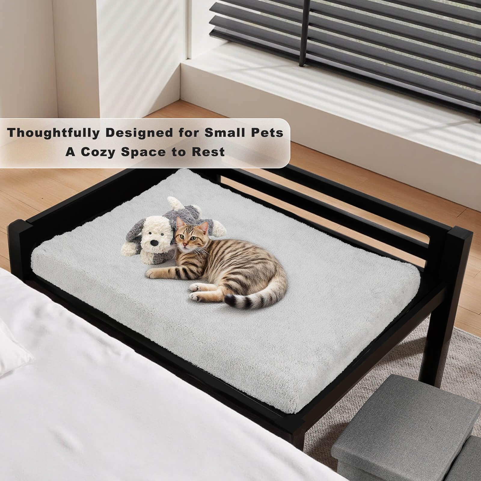 Bedside Dog Bed with Mattress -Parent