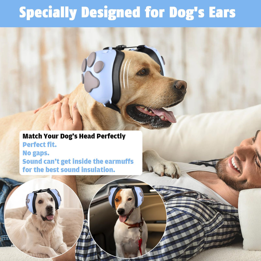 Upgraded Dog Ear Muffs for Noise Protection