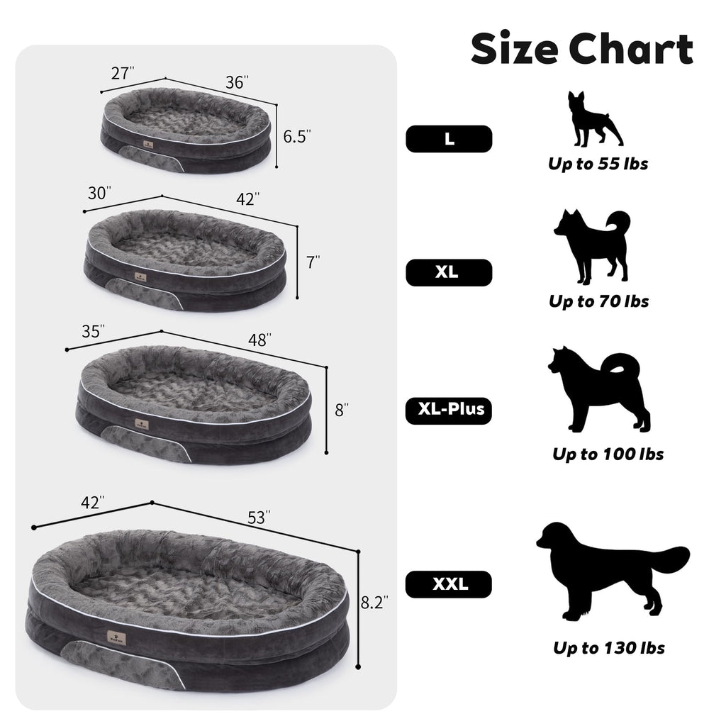 Orthopedic Memory Foam Dog Sofa Bed