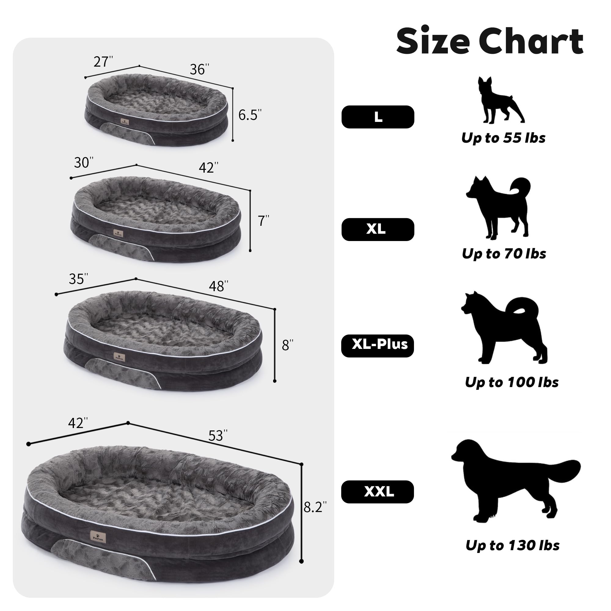 Orthopedic Memory Foam Dog Sofa Bed
