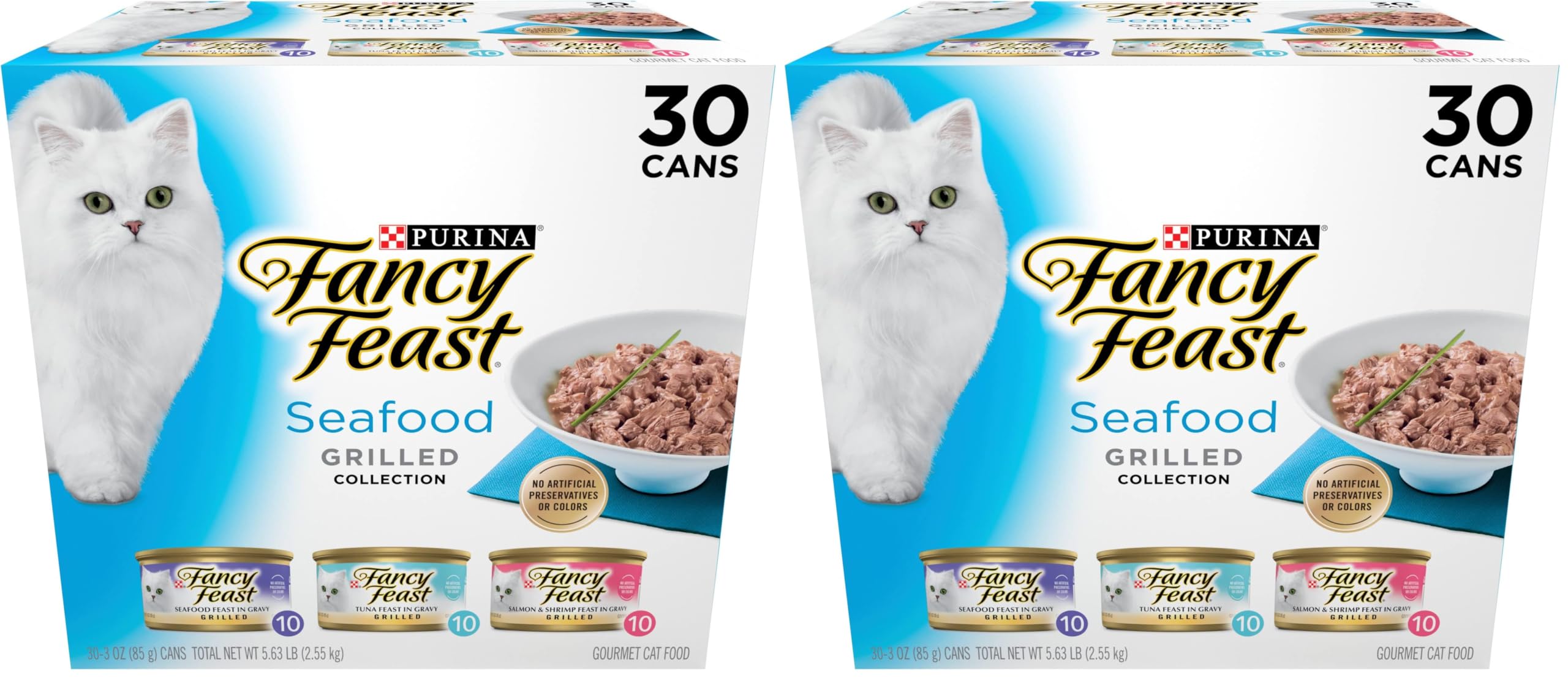 Grilled Seafood Wet Cat Food Variety Pack