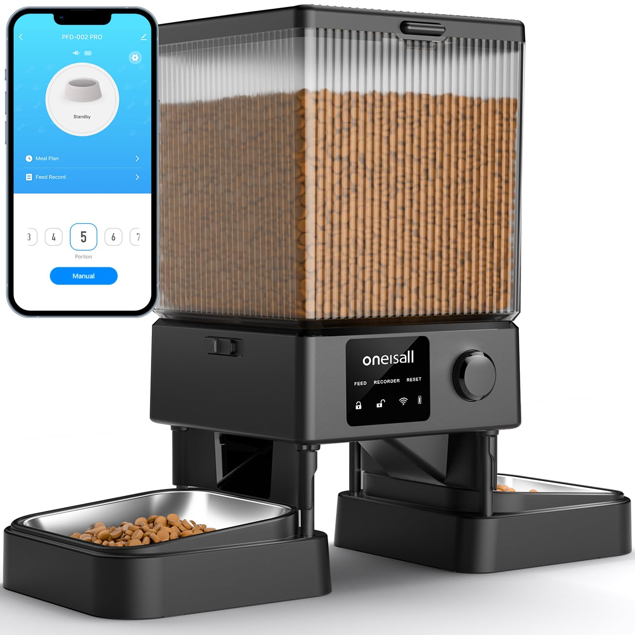 5L Automatic Cat Feeder for 2 Cats