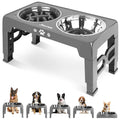 Adjustable Elevated Dog Bowls with Slow Feeder