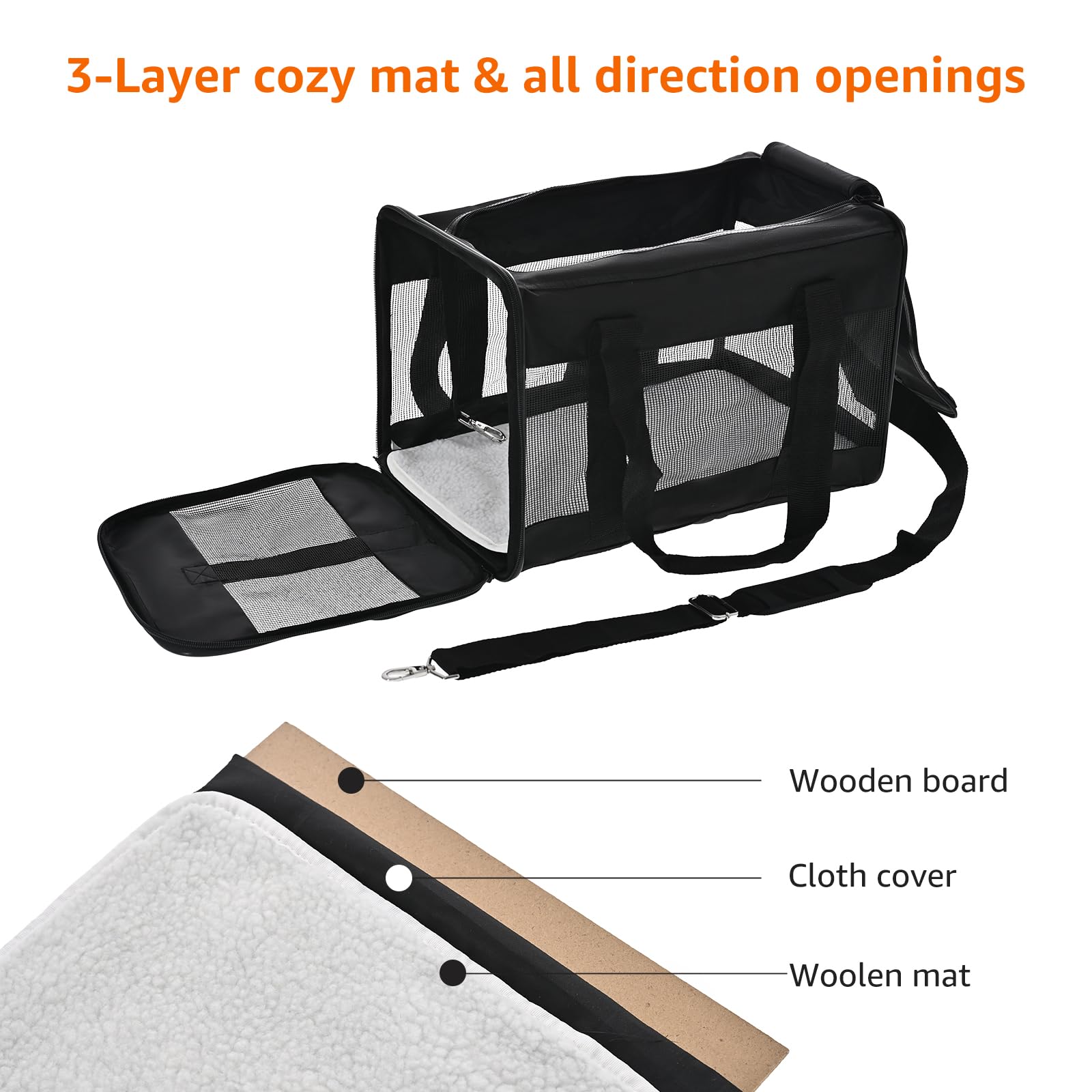 Soft-Sided Mesh Pet Carrier