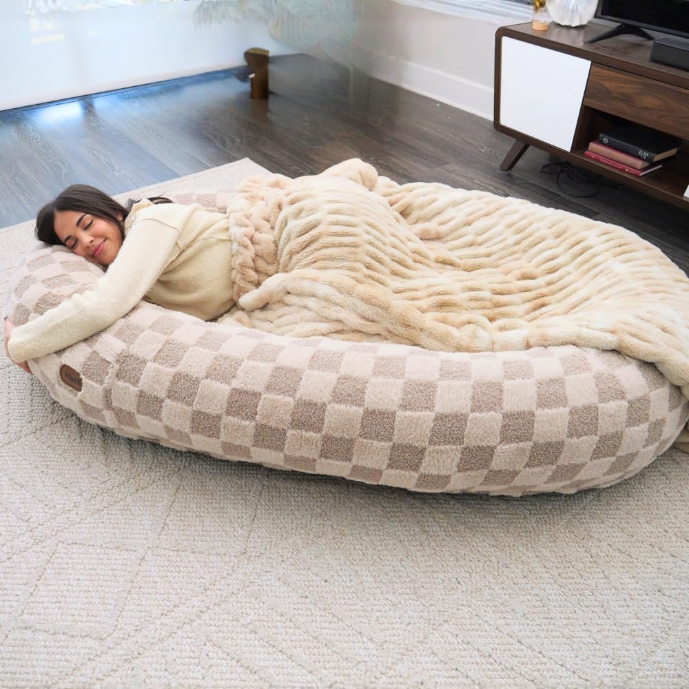 Plush Memory Foam Floor Bed
