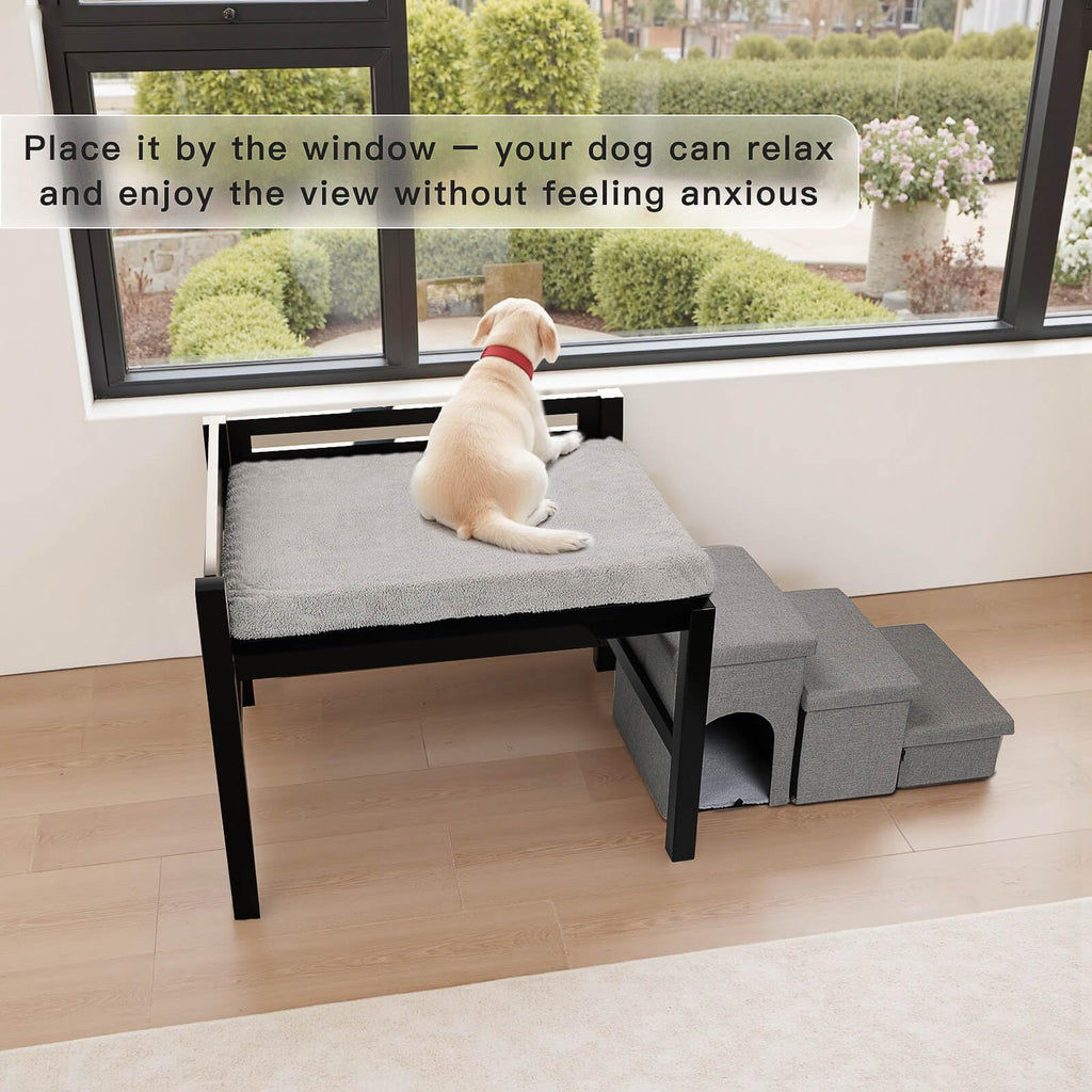 Bedside Dog Bed with Mattress -Parent