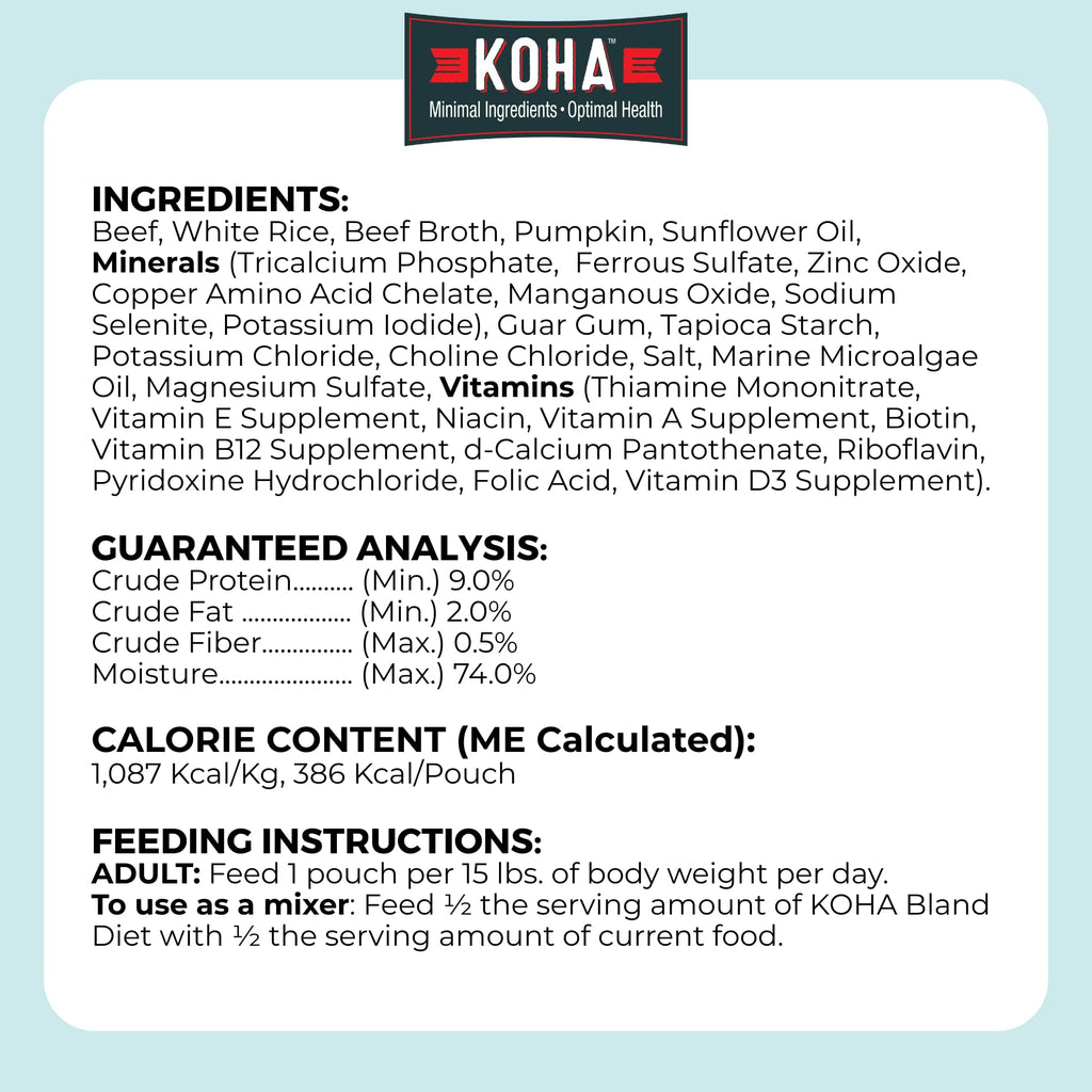 Limited Ingredient Bland Diet Dog Food