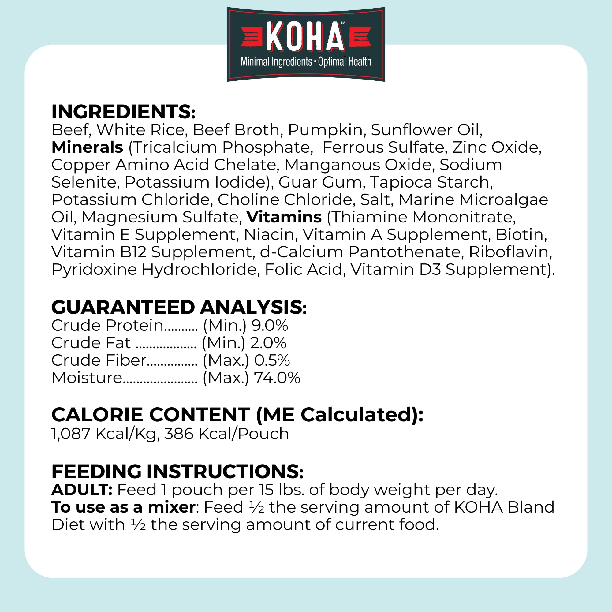 Limited Ingredient Bland Diet Dog Food