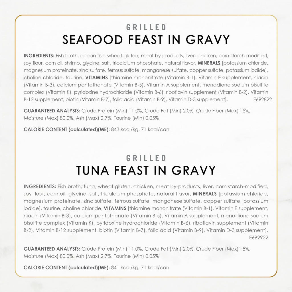Grilled Seafood Wet Cat Food Variety Pack