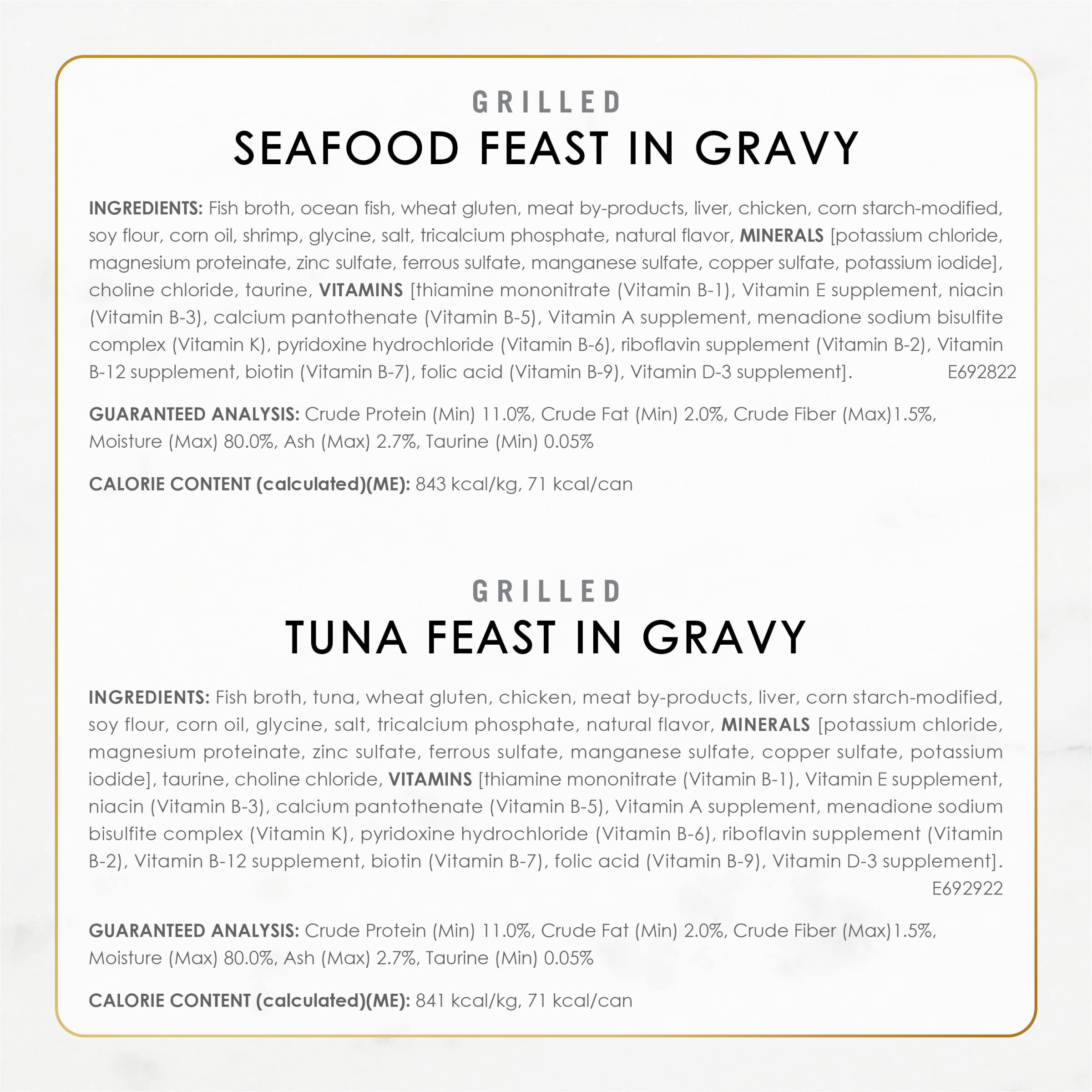 Grilled Seafood Wet Cat Food Variety Pack