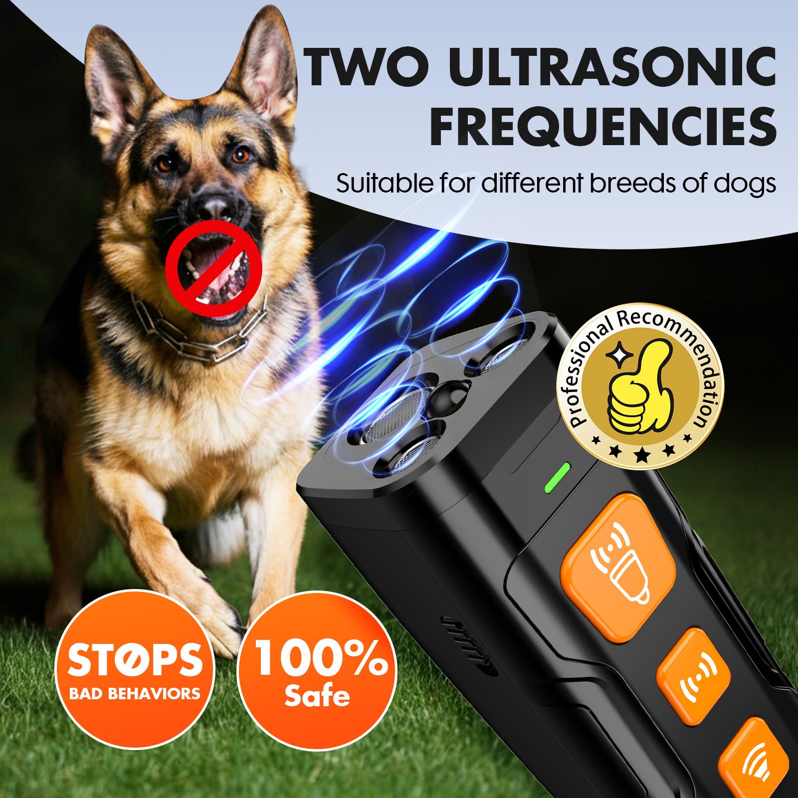 Ultrasonic Dog Bark Deterrent Device