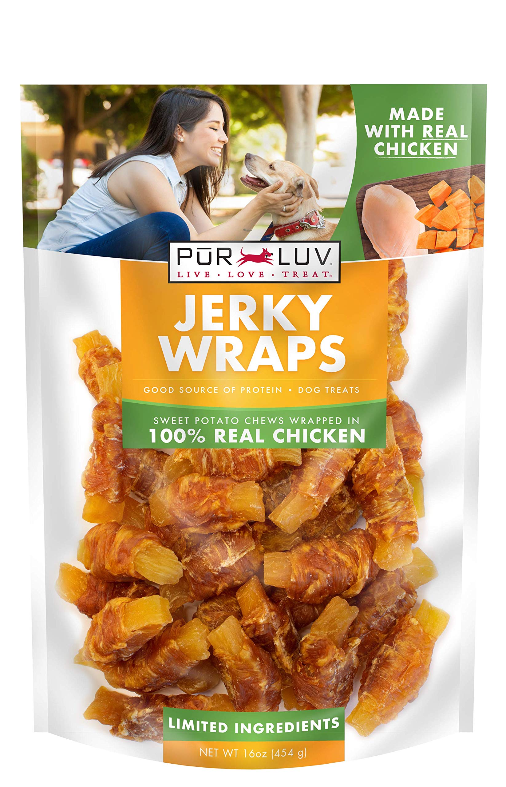 Chicken Wrapped Sweet Potato Dog Treats