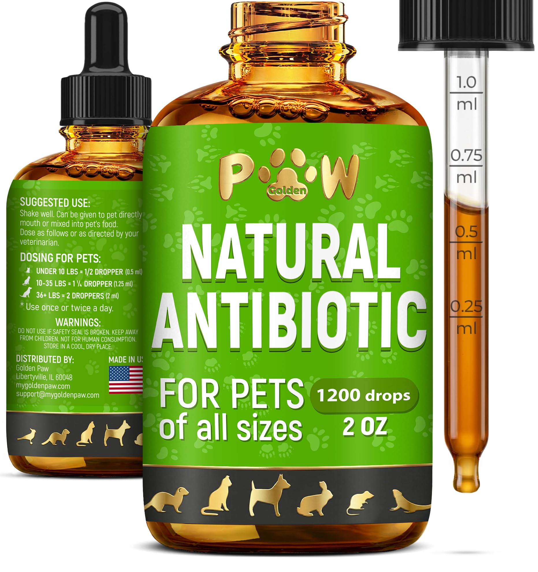 Natural Pet Antibiotic Liquid Supplement
