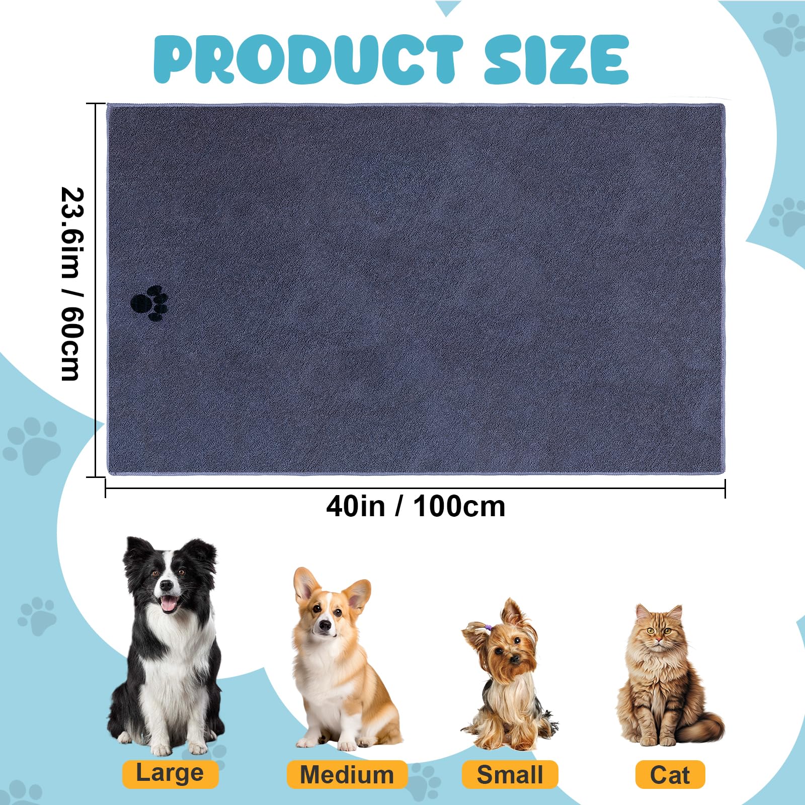 Microfiber Dog Drying Towel