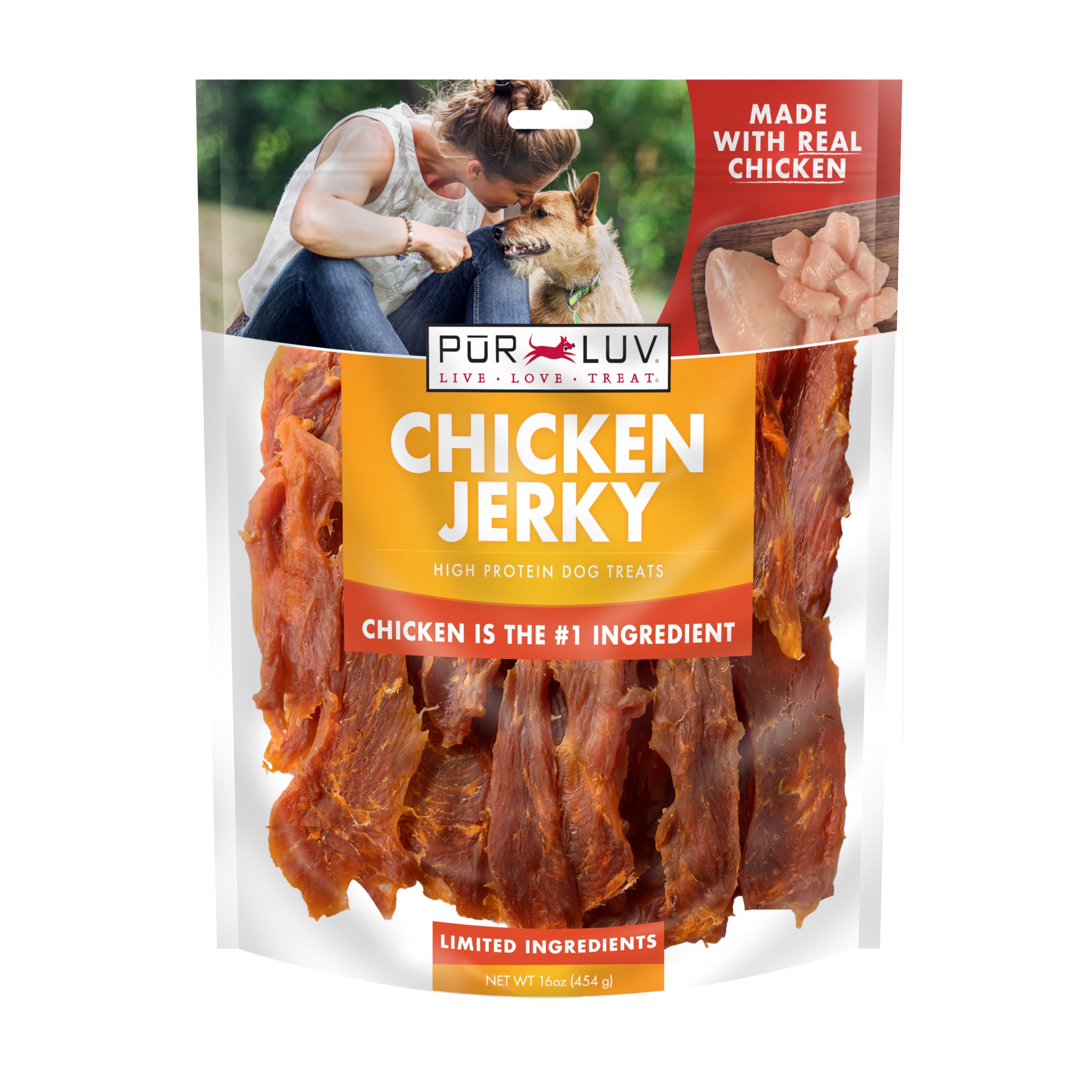 Pur Luv Chicken Jerky Dog Treats