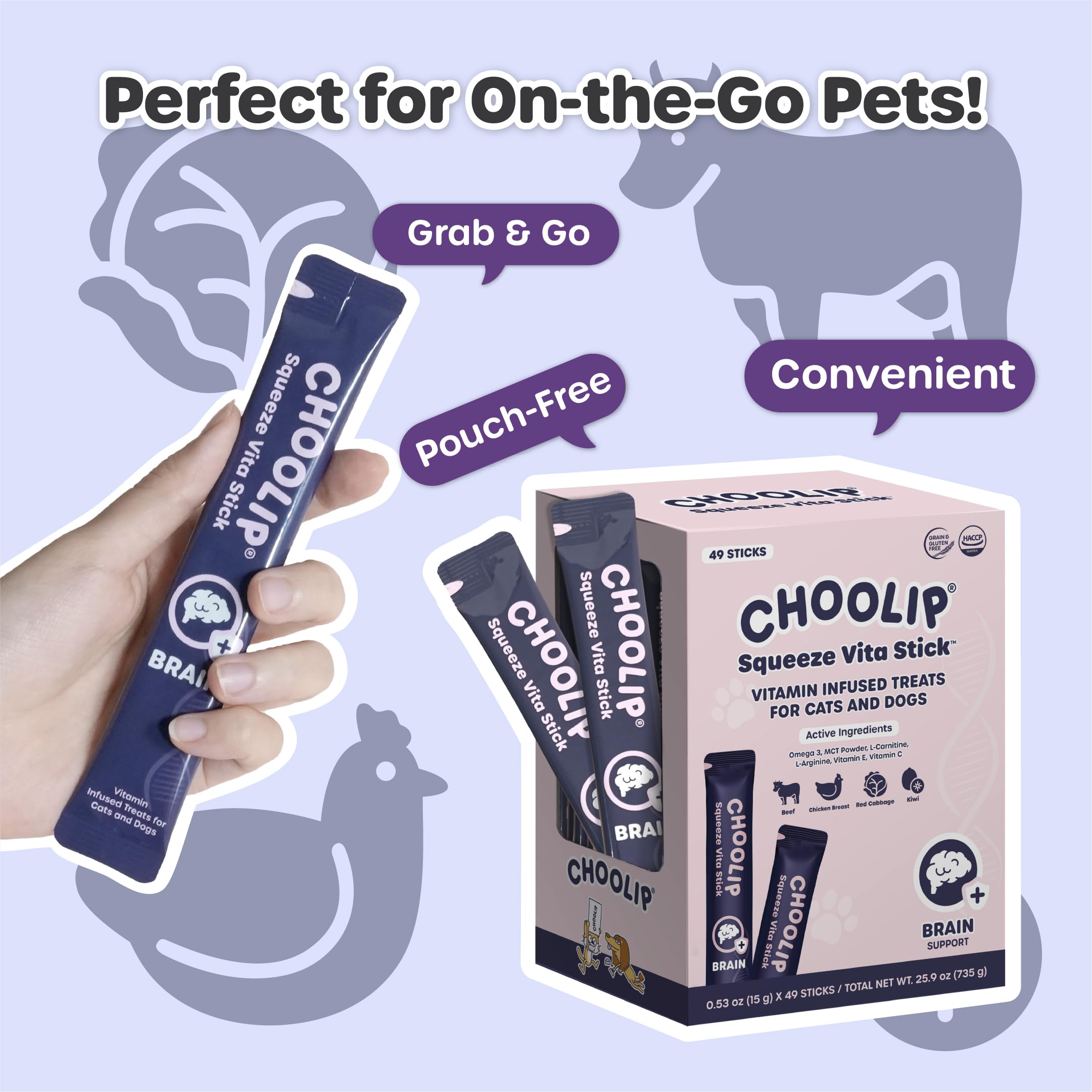 Squeeze Vita Stick Functional Treats (49 Sticks)