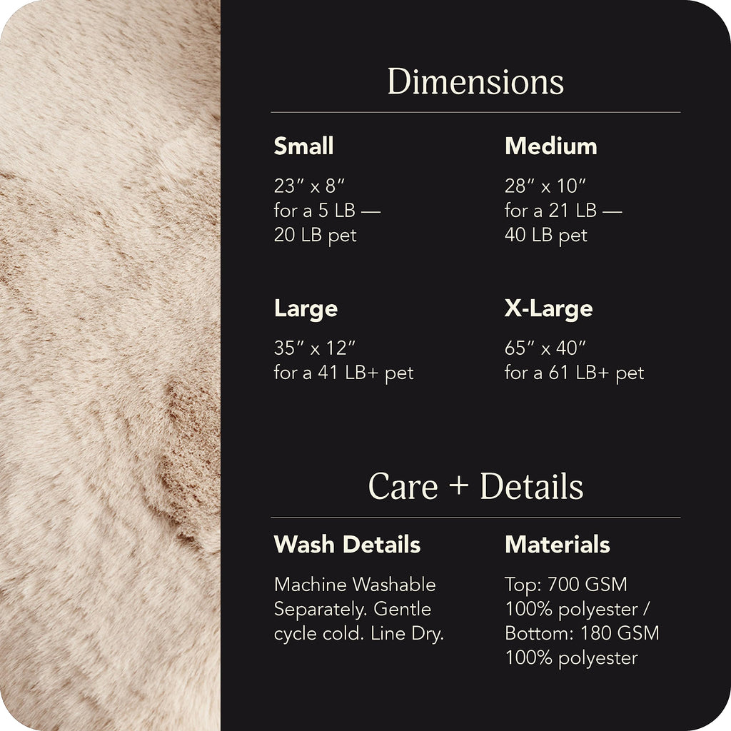 Soft Faux Fur Pet Bed