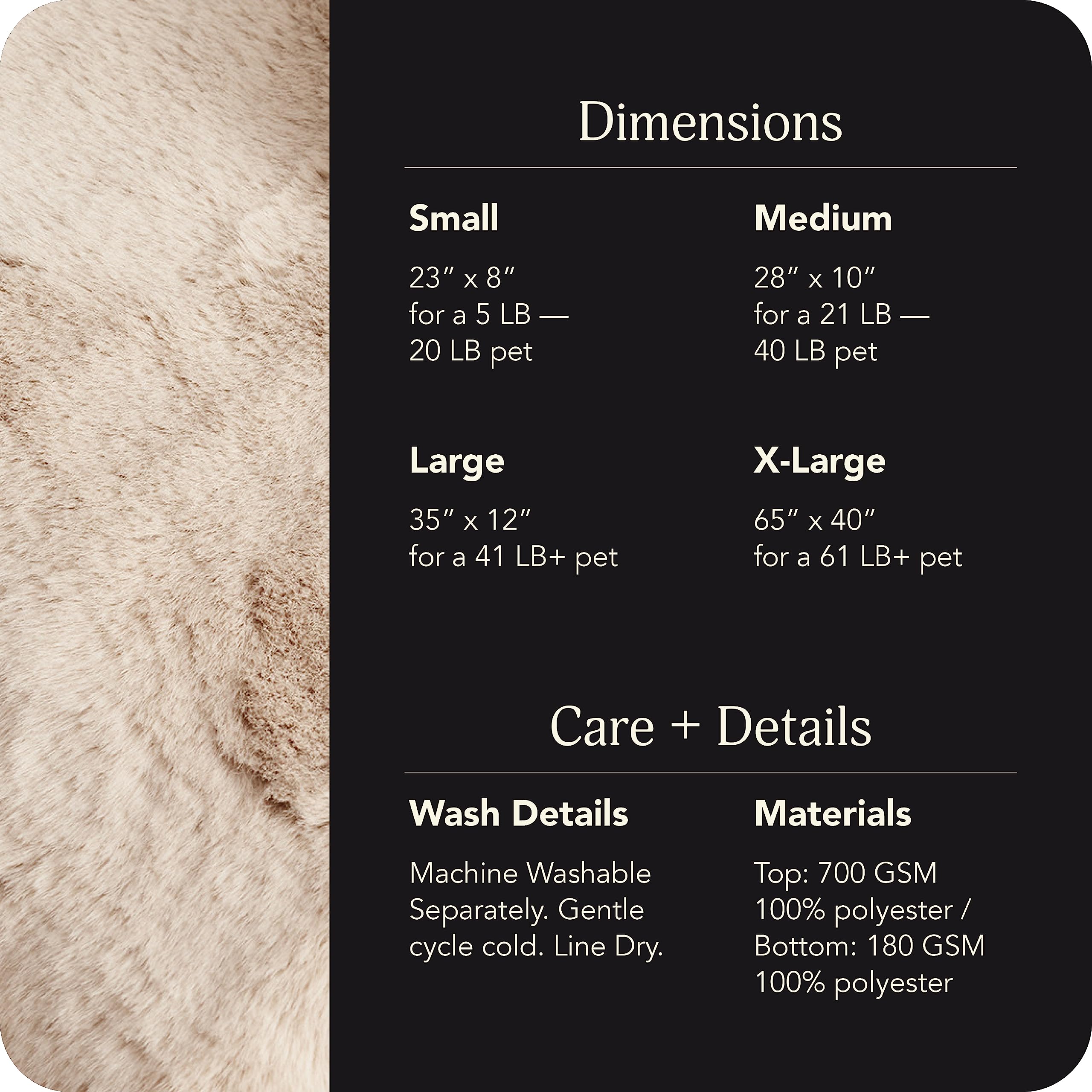 Soft Faux Fur Pet Bed
