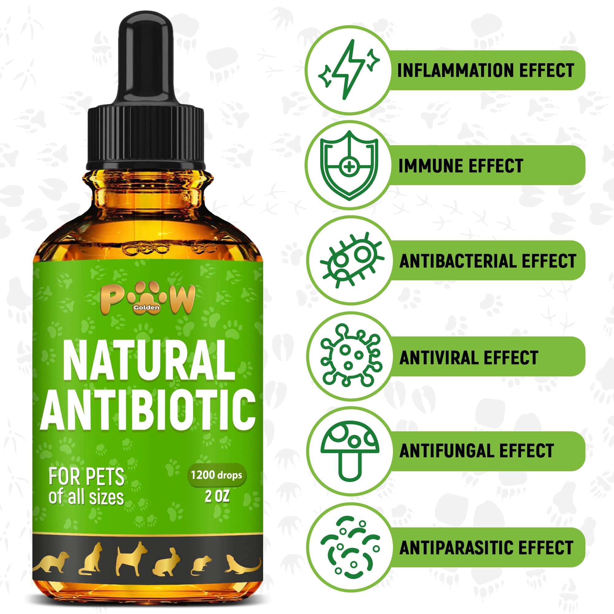 Natural Pet Antibiotic Liquid Supplement