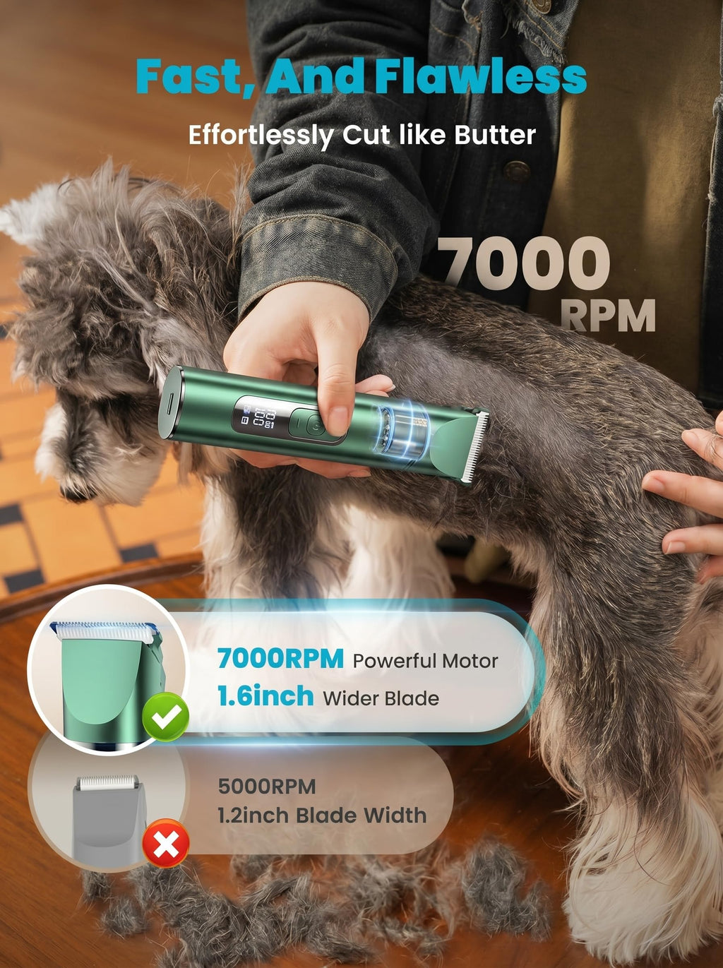 Cordless Pet Hair Clippers