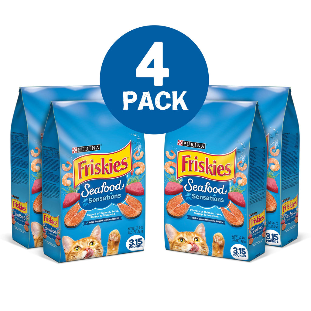 Seafood Sensations Dry Cat Food (4 Pack)