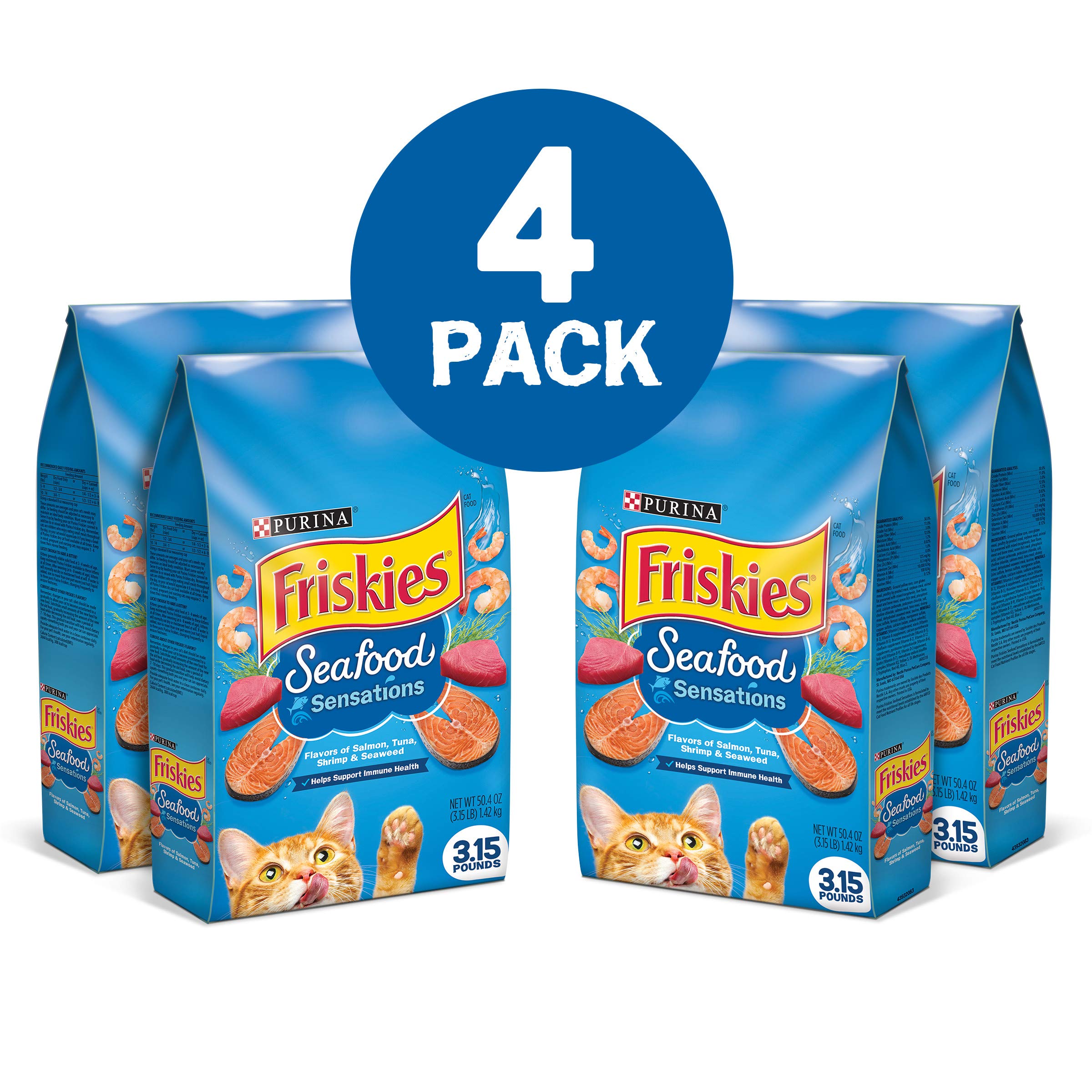 Seafood Sensations Dry Cat Food (4 Pack)