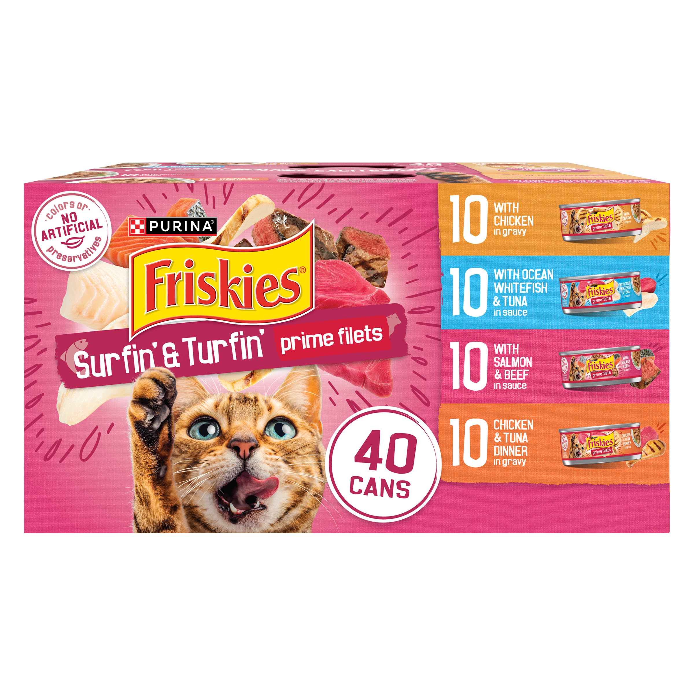 Surfin' & Turfin' Wet Cat Food Variety Pack
